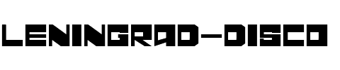 Leningrad Disco Regular.ttf