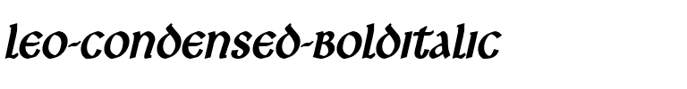 Leo Condensed BoldItalic.ttf