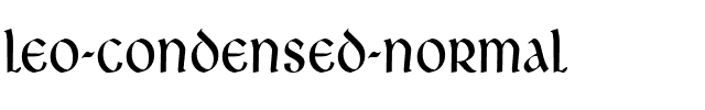 Leo Condensed Normal.ttf
