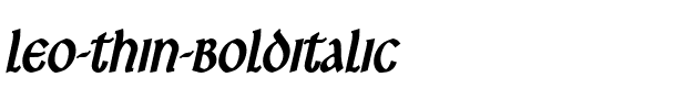 Leo Thin BoldItalic.ttf