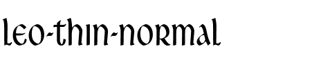 Leo Thin Normal.ttf