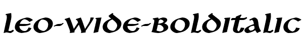 Leo Wide BoldItalic.ttf