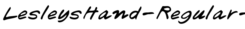 LesleysHand Regular.ttf