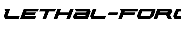 Lethal Force Italic Italic.ttf