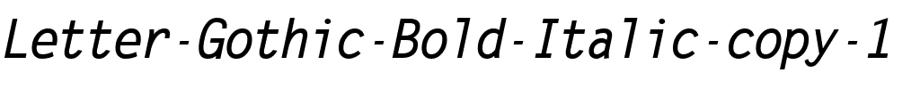 Letter Gothic Gras Italique.ttf