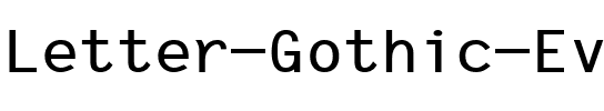 Letter Gothic Evo Monospace.ttf