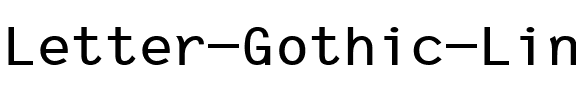 Letter Gothic Line Monospace.ttf