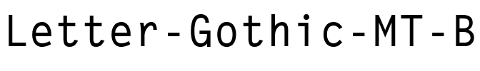 Letter Gothic MT Bold.ttf