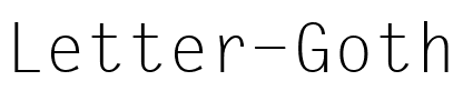 Letter Gothic Regular.ttf