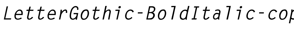 LetterGothic-BoldItalic Regular.ttf