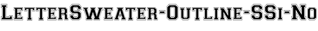 LetterSweater Outline SSi Normal.ttf