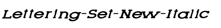 Lettering Set New Italic.otf