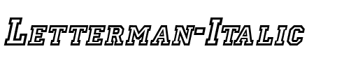 Letterman Italic.ttf