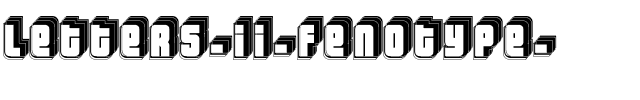Letters II “Fenotype”.ttf