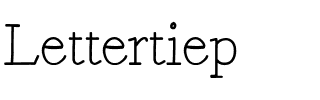 Lettertiep Regular.ttf