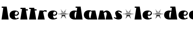 Lettre Dans Le Decor Regular.otf