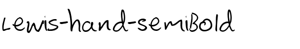 Lewis hand SemiBold.ttf