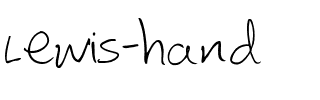 Lewis hand Regular.ttf
