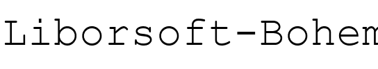 Liborsoft Bohemia Regular.ttf