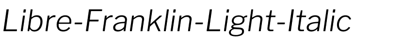 Libre Franklin Light Italic.ttf