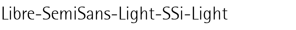 Libre SemiSans Light SSi Light.ttf