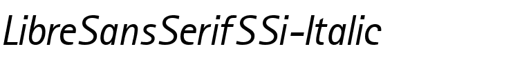 LibreSansSerifSSi Italic.ttf