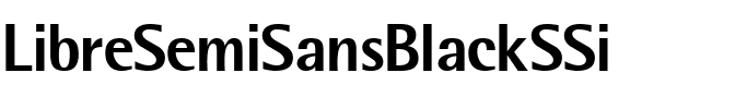 LibreSemiSansBlackSSi Regular.ttf