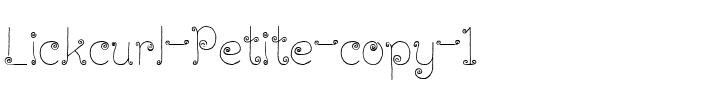 Lickcurl Petite Regular.ttf