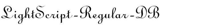LightScript DB Regular.ttf