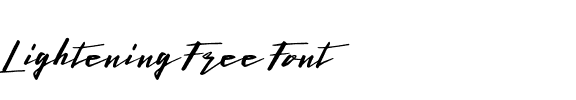 Lightening Free Font Regular.otf