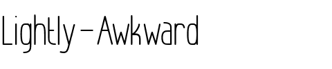 Lightly Awkward Regular.ttf