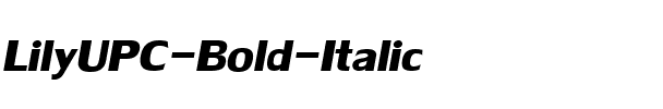 LilyUPC Bold Italic.ttf
