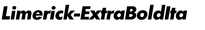 Limerick-ExtraBoldIta Regular.ttf