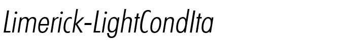 Limerick-LightCondIta Regular.ttf