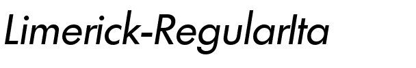 Limerick-RegularIta Regular.ttf