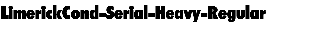 LimerickCond-Serial-Heavy Regular.ttf
