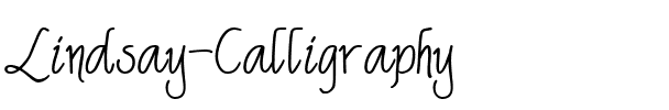 Lindsay Calligraphy Regular.ttf