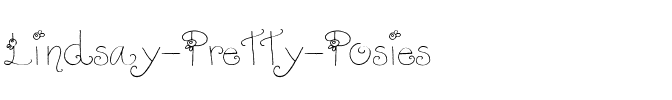 Lindsay Pretty Posies Regular.ttf