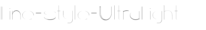 Line style UltraLight.ttf