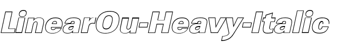 LinearOu-Heavy Italic.ttf