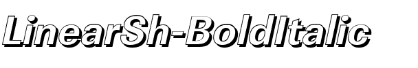 LinearSh BoldItalic.ttf