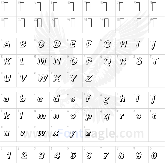 LinearSh-Xbold-Italic