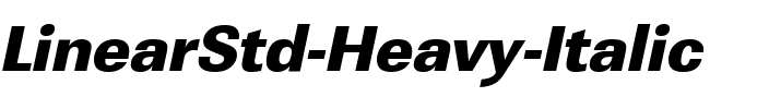 LinearStd-Heavy Italic.ttf