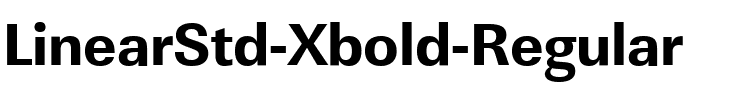 LinearStd-Xbold Regular.ttf