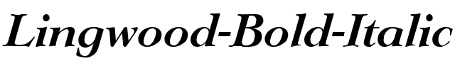 Lingwood Bold Italic.ttf