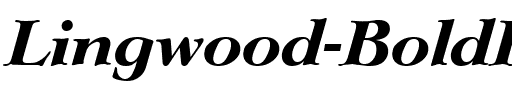 Lingwood-BoldIta Regular.ttf