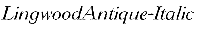 LingwoodAntique Italic.ttf