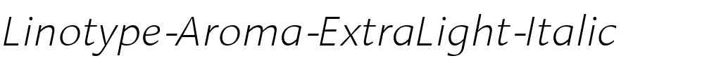 LTAroma ExtraLight Italic.ttf