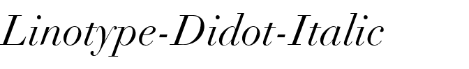 Linotype Didot Italic.ttf