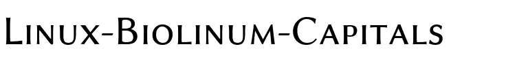 Linux Biolinum Capitals Small Caps.ttf